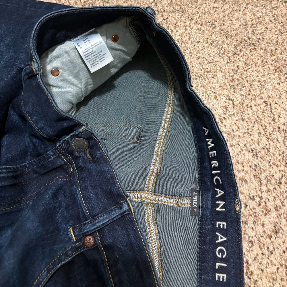 American Eagle Outfitters Men's Indigo Slim Straight Jeans